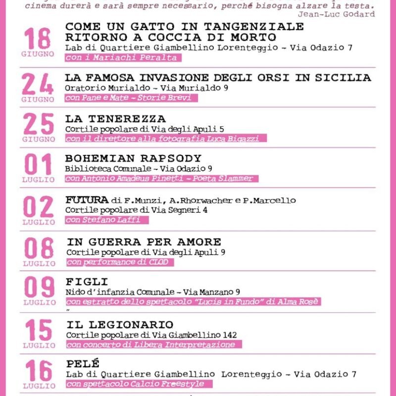 Scendi c'è il cinema! - 2022