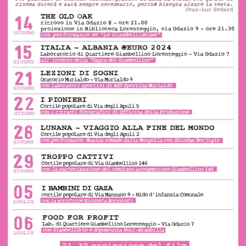 Scendi c'è il cinema! - 2024