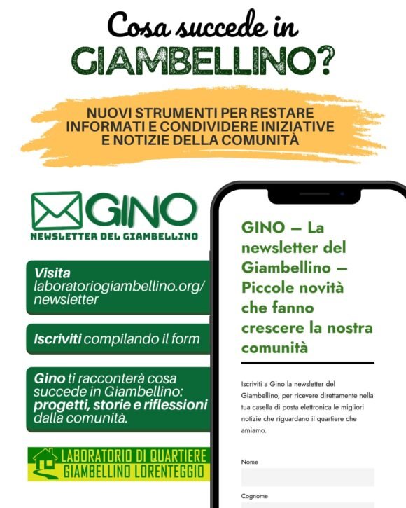 CONDIVIDI LA NEWSLETTER DEL GIAMBELLINO